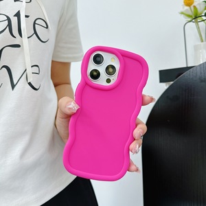 เคสสำหรับ <span class=keywords><strong>Apple</strong></span> <span class=keywords><strong>iPhone</strong></span> 16 Pro Max PLUS ใหม่มาการองเคสโทรศัพท์ลายคลื่นขนาดใหญ่สีลูกกวาดฝาครอบโทรศัพท์แบบนิ่ม - Product Image 2