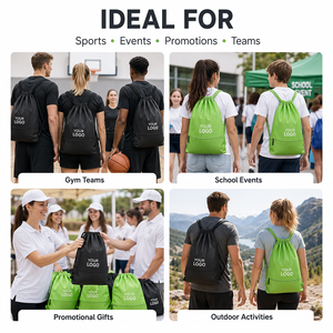 Drawstring Backpack <strong>Bags</strong> Reflective String <strong>Bags</strong> <strong>for</strong> Gym Sport Trip Cinch Sack DIY <strong>for</strong> <strong>Women</strong> Men - Product Image 2