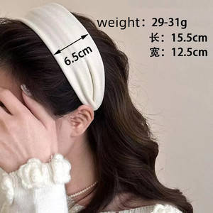 Serre-tête large haut de gamme pour <span class=keywords><strong>femme</strong></span> – Nouveau style de luxe pour le lavage du <span class=keywords><strong>visage</strong></span> et le port quotidien – Accessoire de mode pour cheveux - Product Image 4