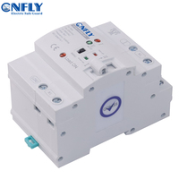 Tegangan Kontrol 120V/240V 400V 2P 63A ATS PC Saklar Transfer Otomatis Pengalih Daya Ganda Rel Din untuk Generator 63A