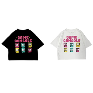 Pantaloncini a vita alta stampati in 3D stile Hip Hop, T-shirt bianca alla moda per ragazzi, Giocattoli estivi per bambini - Product Image 2