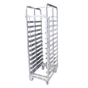 รถเข็นสแตนเลสพร้อมล้อสำหรับร้านอาหารและโรงแรมอุปกรณ์ครัวเชิงพาณิชย์ - Product Image 1