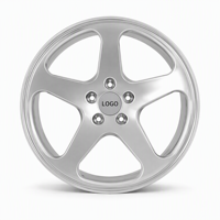 Jantes forgées sur mesure 5 branches concaves argentées 19 20 21 22 pouces 5x114.3 5x120 pour Camaro Mustang Challenger