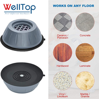 WELLTOP Patins anti-vibration en silicone durables pour meubles, roulettes, lave-linge, lit, canapé – Taille personnalisable