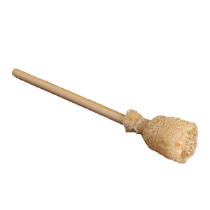 Utensilios de Limpieza Doméstica de Madera Natural: Cepillo de Luffa para Tazas y Biberones, Diseño Antiadherente y Resistente al Aceite para Uso en Platos y Baños - Product Image 1