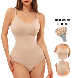 Da donna a compressione Bidy <span class=keywords><strong>modellante</strong></span> senza soluzione di continuità Panti per tutto il corpo a coste in Nylon di cotone Spandex Shaper intimo Shapewear <span class=keywords><strong>Body</strong></span> - Product Image 4