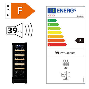 Cava Cave à Vin Système <span class=keywords><strong>de</strong></span> Conservation Refroidisseur <span class=keywords><strong>De</strong></span> Vin <span class=keywords><strong>De</strong></span> Vinos Verre 60L 20 Bouteilles Électrique Don <span class=keywords><strong>Pérignon</strong></span> 60 <span class=keywords><strong>Dom</strong></span> <span class=keywords><strong>Pérignon</strong></span> Anglais 60W - Product Image 2