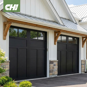 <span class=keywords><strong>Porte</strong></span> <span class=keywords><strong>de</strong></span> <span class=keywords><strong>garage</strong></span> sectionnelle en aluminium <span class=keywords><strong>de</strong></span> style américain, anti-rouille, isolée, pour maison résidentielle, design personnalisé - Product Image 1