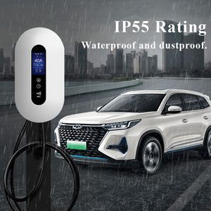 เครื่องชาร์จรถยนต์ไฟฟ้าแบบติดผนัง 7kW AC พร้อมหน้าจอ LED และมาตรฐาน IP67 สำหรับสถานีชาร์จในบ้าน โรงรถ 32A เหมาะสำหรับการเดินทางและการตั้งแคมป์ - Product Image 3