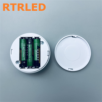 Lampes LED RGB modernes à piles, 6 pièces, avec télécommande, intensité réglable, installation facile, magnétiques pour armoire et placard