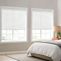 Persianas Venecianas Inalámbricas de Imitación Madera de 2 Pulgadas, Impermeables, Elegantes, de PVC, Fabricante Chino de Persianas de Imitación Madera