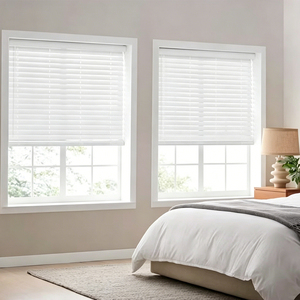 2 Inch Cordless Faux Wood Venetian <strong>Blinds</strong> Waterproof Elegant Color <strong>PVC</strong> Faux Wood <strong>Blinds</strong> China Manufacturer Faux Wood <strong>Blind</strong> - Product Image 2