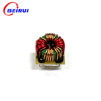 BEIRUI Mini Inducteur toroïdal de mode commun vert, 8:8 tours, trou vertical, base en fibre de verre pour PCB, fil bicolore, filtre EMI
