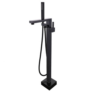 Robinet <span class=keywords><strong>de</strong></span> remplissage <span class=keywords><strong>de</strong></span> baignoire à montage au sol pour salle <span class=keywords><strong>de</strong></span> bain Robinets mélangeurs d'eau chaude et froide avec robinet <span class=keywords><strong>de</strong></span> baignoire pour douche à main - Product Image 3