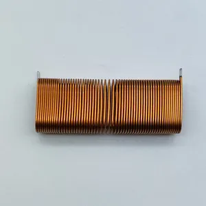 Custom-made High Quality Double Helical High Inductance Stability Magnetic Hollow Coil Flat Copper Coil