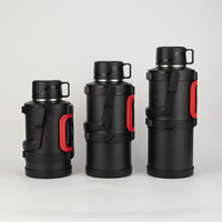 Thermos en acier inoxydable durable, 6200 ml, grande taille, bouteille d'eau portable avec poignée pour le camping en plein air et les voyages