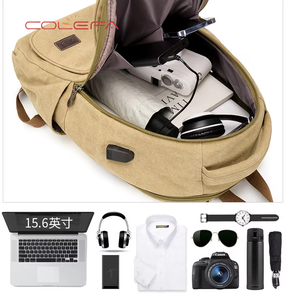 Mochila Colefa Personalizada con Logotipo, Tela de Imitación de Terciopelo, Suave, Informal, Azul Marino, para Viajes, Deportes y Ocio para <span class=keywords><strong>Hombre</strong></span> - Product Image 3
