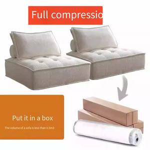चीन कारखाने सफेद आधुनिक संपीड़ित एकल सोफे वैक्यूम संपीड़न सोफा संपीड़ित स्पंज सोफा संपीड़ित स्पंज सोफा - Product Image 2
