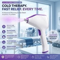 Pistolet de cryothérapie au CO2 haute efficacité -15 ° Pistolet de refroidissement à l'azote liquide pour la gestion de la douleur musculaire chez le cheval