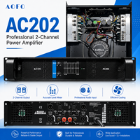 Amplificateur de puissance professionnel 2 canaux 200W classe H, montage en rack, amplificateur audio DJ pour enceintes PA, caissons de basses et sonorisation de scène.