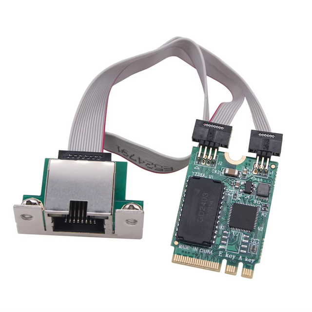 M.2 A+E 2.5G Ethernet adapter 2.5G/1G/100M multi-Gigabit M.2 NIC 8125B COM