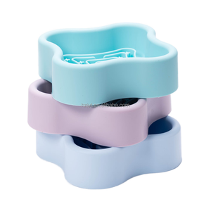 Eco-Friendly Fantasia <span class=keywords><strong>Pet</strong></span> Dobrável <span class=keywords><strong>Silicone</strong></span> Tigela De Alimentação Fácil de Limpar Travel <span class=keywords><strong>Bowl</strong></span> para Uso Ao Ar Livre Universal para Cães e Gatos - Product Image 4
