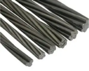 High Carbon 1x7 Wire 15.24mm Low Relaxation Post Tensioned Cable Pc Steel Strand 1910MPa PC strand For Concrete