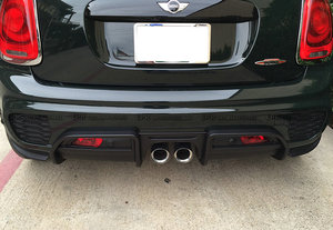 Mini F56 JCW estilo fibra de carbono parachoques trasero difusor LABIO (DE) - Product Image 3