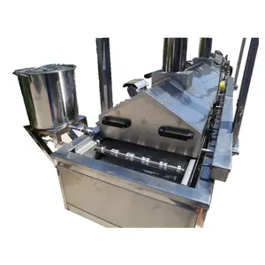 Burger Patties Frying Machine / Continuous Fryer For Burger Patties