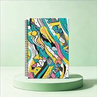 Cuaderno Espiral A4 en Oferta, 100 Hojas, Tapa Dura con Doble Espiral Metálica, Venta al Por Mayor, Logotipo Personalizado Disponible