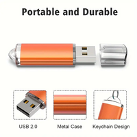 Flash Drive USB 2.0 Metal Kecepatan Tinggi 16GB/32GB/64GB Desain Putar Logo Kustom Paket Grosir untuk PC Laptop TV Mobil Cadangan File