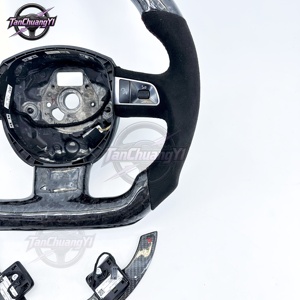 Volante in Fibra di Carbonio per Auto, Bestseller per <span class=keywords><strong>Audi</strong></span> A3 (8P) <span class=keywords><strong>Sportback</strong></span>, A4 (B8) Avant, A5 (8T), A6 (C6), A8 (D3), Q5 (8R) - Product Image 3