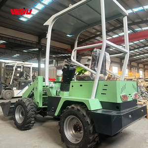 Kompak 0.4ton Mini elektrik pemuat roda Backhoe kecil operasi ujung depan sekop pengangkat inti mesin kompetitif - Product Image 6