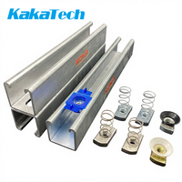 Profilé Unistrut en U double canal à fentes, galvanisé or, 41x21 41x41, du fabricant