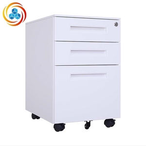 Best-selling Metal Space-saving Under-<b>desk</b> Lockable Filing Cabinet Movable Compact Storage Unit for Home Office Living Room - Product Image 3