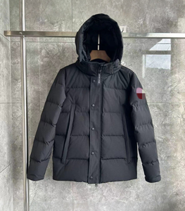 เสื้อแจ็คเก็ตขนเป็ดสีขาวแบบมีฮู้ดสำหรับผู้ชายและผู้หญิง รุ่นใหม่ เสื้อโค้ทกันหนาวหนา อุ่นสบาย เรียบง่ายและใช้งานได้หลากหลาย - Product Image 2