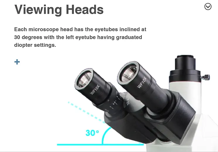 스캐닝 전자 접안 렌즈가있는 4XC 강철 합금 삼안 반전 금속 현미경