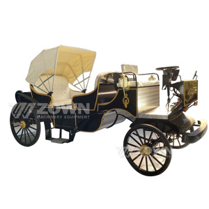 Calèche électrique personnalisée pour événements spéciaux, limousine de tourisme, calèche vintage blanche - Product Image 2