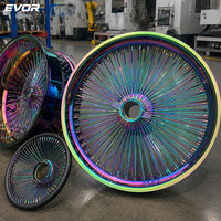 Roues en alliage chromées à rayons EVOR de 26 pouces