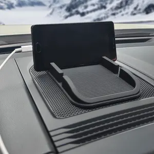 PVC Double Fixation Slot Mobile Phone Anti Sliding Dashboard Phone Holder Automobile Anti-skid Pad