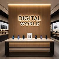 Letrero Acrílico Grabado Personalizable con Logotipo de Empresa, Mini Pantalla LED, Letras Iluminadas, Resistente a la Intemperie IP54