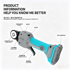 GNE10-4 Professional Grade Electric <b>Crimping</b> Pliers 12KN Lithium Ion Industrial Wire Front Entry High Carbon Steel Special - Product Image 2