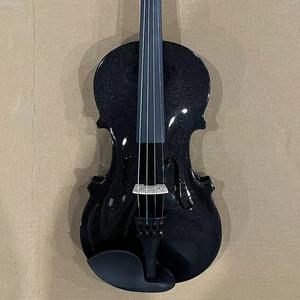 ไวโอลินเมเปิ้ลคาร์บอนไฟเบอร์สำหรับมือใหม่หัดทำมือสำหรับผู้ใหญ่/เด็กไวโอลินสีมันวาวสีม่วงและน้ำเงิน - Product Image 5