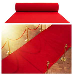 Màu đỏ đồng bằng triển lãm Thảm kim đấm cuộn không dệt <span class=keywords><strong>Polyester</strong></span> cho đám cưới trong nhà hoặc ngoài trời được sử dụng event. Ceremony thảm. - Product Image 5