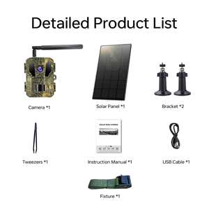 Werks-OEM-ODM KI-Cloud-fähige Solar-4G-LTE-Wildkamera mit WLAN, Zeitrafferfunktion, IP66, CMOS-Sensor und SIM-Kartenunterstützung für die Jagd - Product Image 4
