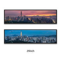 Écran LCD publicitaire ultra-large double face à cadre fin pour affichage numérique commercial en centre commercial