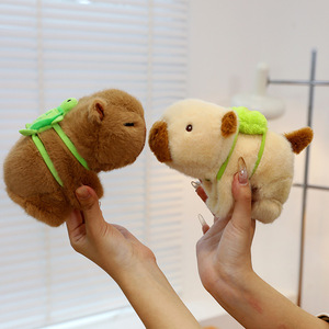 Porte-clés en peluche Capybara cousu, transfrontalier, avec bracelet slap pour poignet, jouet Capybara - Product Image 3