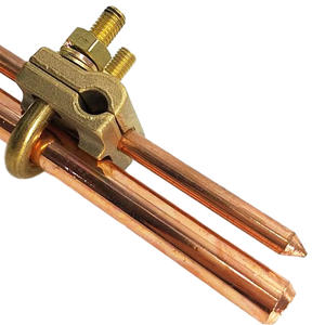 Connecteurs de câble de terre en <span class=keywords><strong>cuivre</strong></span> à <span class=keywords><strong>double</strong></span> fente, vente directe usine, service OEM, pour installations de communication - Product Image 5