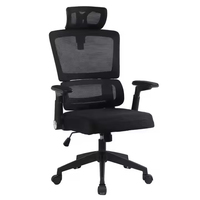 Chaise de bureau moderne pour la maison, chaise de direction avec support pour les jambes, dossier haut en maille, chaise de bureau ergonomique pour le bureau à domicile