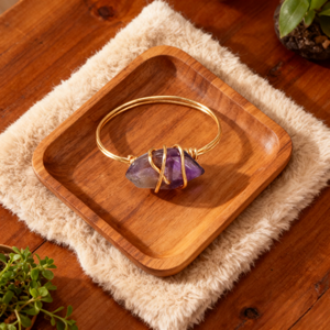 थोक रंगीन हस्तनिर्मित सोने के तार लिपटे प्राकृतिक उपचार क्रिस्टल कच्चे पत्थर के छल्ले अद्वितीय रत्न लक्जरी फैशन - Product Image 2